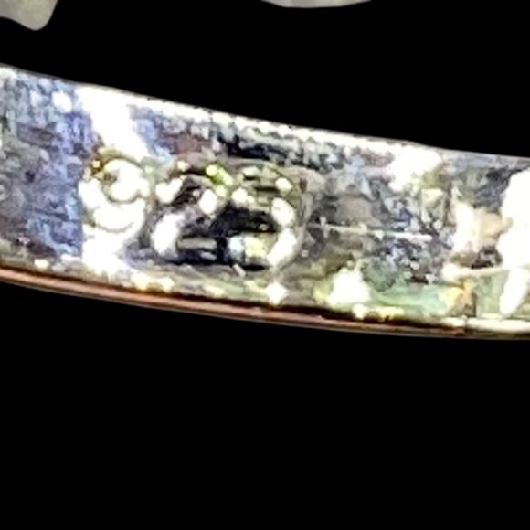 Sterling silver marked 925 five stone green ring peridot August birthstone - Picture 10 of 14